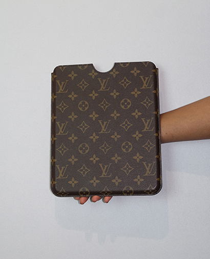 Louis Vuitton IPad Case, &pound;130, Accessories, Brown, Canvas, Front view